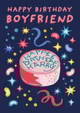 Funny Birthday Card - Harry Potter - For Boyfriend - Hagrid Birthday Cake 'Happee Birthday Harry' created by Cardology