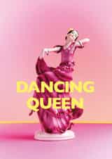 Funny Birthday Card - Dancing Queen - Vintage Ornament created by Ornament Art