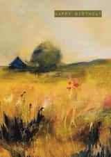 Arty Birthday Card - Autumn - Hand Painted created by Heidi Clawson Art