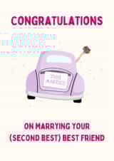 Funny Best Friend Wedding Card created by A Personalised Teacher