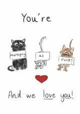 Fun Just Because Card - You're Neurospicy - We Love You created by Kathryn Doodle Player