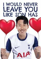 Funny Anniversary Card - Heung-Min Son - Leaving Tottenham Hotspur F.C. created by AbiGoLucky