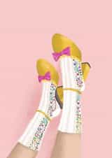 Pretty Just Because/Love & Friendship Card - High Heels - Flowers created by Lara Waghorn