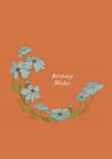Birthday Wishes - Pretty Floral Birthday Card - Classic Flower Card created by Lately Studio