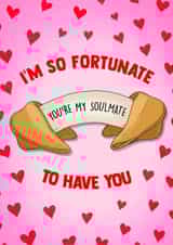 Fun Anniversary/Valentine's Day Card - I'm So Fortunate To Have You - Fortune Cookie created by Poppy & Mabel