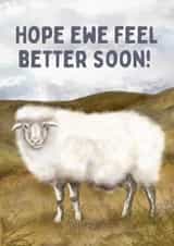 Cute Get Well Card - Sheep created by Hello Fridays Studio