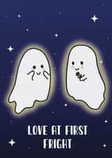 Cute ghost love card for a significant other created by Chloe's Digital Art
