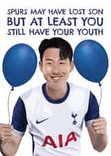 Funny Birthday Card - Tottenham Hotspur - Son Heung-Min created by AbiGoLucky