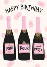 Classic Birthday Card - For Her - Pop! Pour And Party created by Jo Podmore