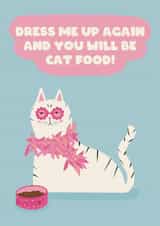 Funny Birthday Card - Fancy Dress Cat created by Rosie bees craft box