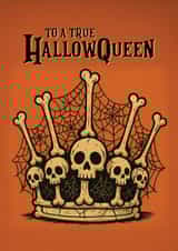 Spooky Halloween Card for that Friend or Partner that loves the scariest holiday created by Liss Doodles