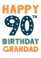 Classic Birthday Card - 90th - For Grandad created by Mint Maker Studio