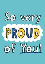 Classic Exams Card - Proud Of You created by Giddy Kipper