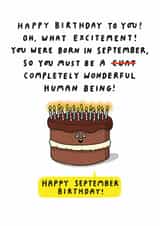 You Were Born In September, So You Must Be... created by mungo and shoddy