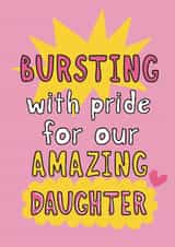 Classic Exams Card - Amazing Daughter created by Giddy Kipper