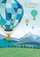Classic Birthday Card - Hot Air Balloons created by Nigel Quiney