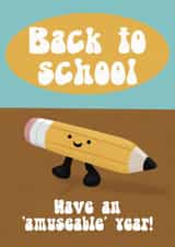 Cute Good Luck Card - Jellycat Pencil created by Rosie bees craft box