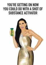 Funny Birthday Card - Demi Moore - The Substance created by Choo Choo
