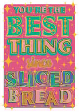 Friend Best Thing Just Because Funny Saying Card Thank You created by Daisy Cann