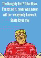 Funny Trump Christmas Card - Make Christmas Grate Again created by Patrick