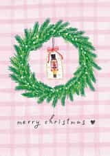 Cute Christmas Card – Nutcracker Wreath created by Olga Kondyleva