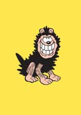 Fun Birthday Card - Beano - Gnasher created by Hype Associates