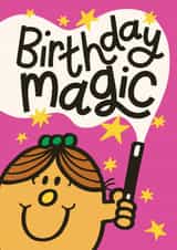 Cute Birthday Card - Little Miss Magic - Birthday Magic created by Mr. Men
