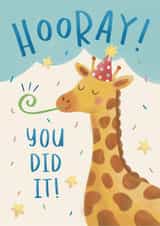 Cute Congratulations Card - Giraffe - Hooray! created by Lisa Parker