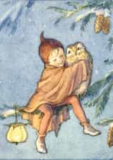 Cute Christmas Card - Fairy Land - Fairy And Owl created by Hype Cards