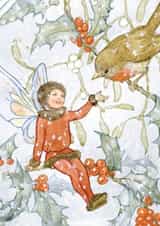 Cute Christmas Card - Fairy Land - Holly And Mistletoe created by Hype Cards