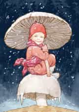 Cute Christmas Card - Fairy Land - Mushroom created by Hype Cards