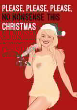 Celebrity Christmas Card - Sabrina Carpenter - Please No Nonsense This Christmas created by Quitting Hollywood