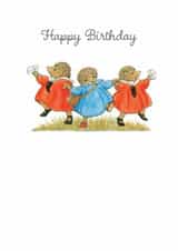 Cute Birthday Card - Little Grey Rabbit - Hedgehogs created by Hype Cards