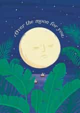 Cute Congratulations Card - Over The Moon created by Vero Illustrates