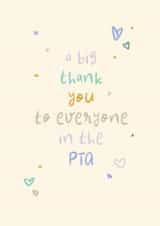 Thank You Card - Everyone in the PTA - School - Events - Parties created by Rebecca Prinn