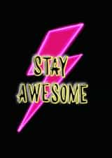 Stay Awesome Card created by Emma de la,Peña