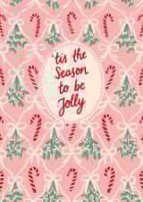 Pretty Christmas Card - Season To Be Jolly created by Jessie Maeve Studio