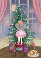 Classic Christmas Card - Angel - Decorating The Tree created by Lara Waghorn