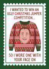 Funny Christmas Card - Ugly Jumper Competition created by Scrambled Meg Designs 