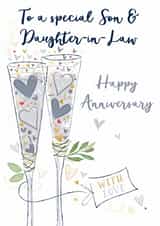 Traditional Anniversary Card - Son And Daughter In Law created by Katie Phythian Design