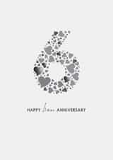 6th Iron Wedding Anniversary Card created by mrs L cards