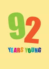 92 Birthday Card created by mrs L cards