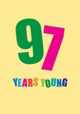 97 Birthday Card created by mrs L cards