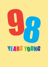 98 Birthday Card created by mrs L cards