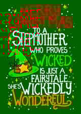 Christmas Stepmum - Funny - Cute - Wickedly Wonderful Fairytale - Heartfelt created by Louise Burgoyne