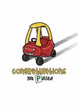 Congratulations on passing your driving test! created by Jen James