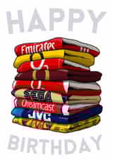 Classic Birthday Card - Arsenal - Football Shirts created by Pedges Houseboat