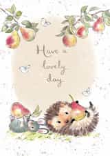 Classic Birthday Card - Hedgehog - Mouse created by Paper Shed Design