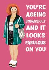 Gimme Gimme Gimme Linda La Hughes Birthday Card created by Choo Choo