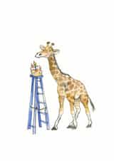 Cute Birthday Card - Giraffe created by Jane Sargeant